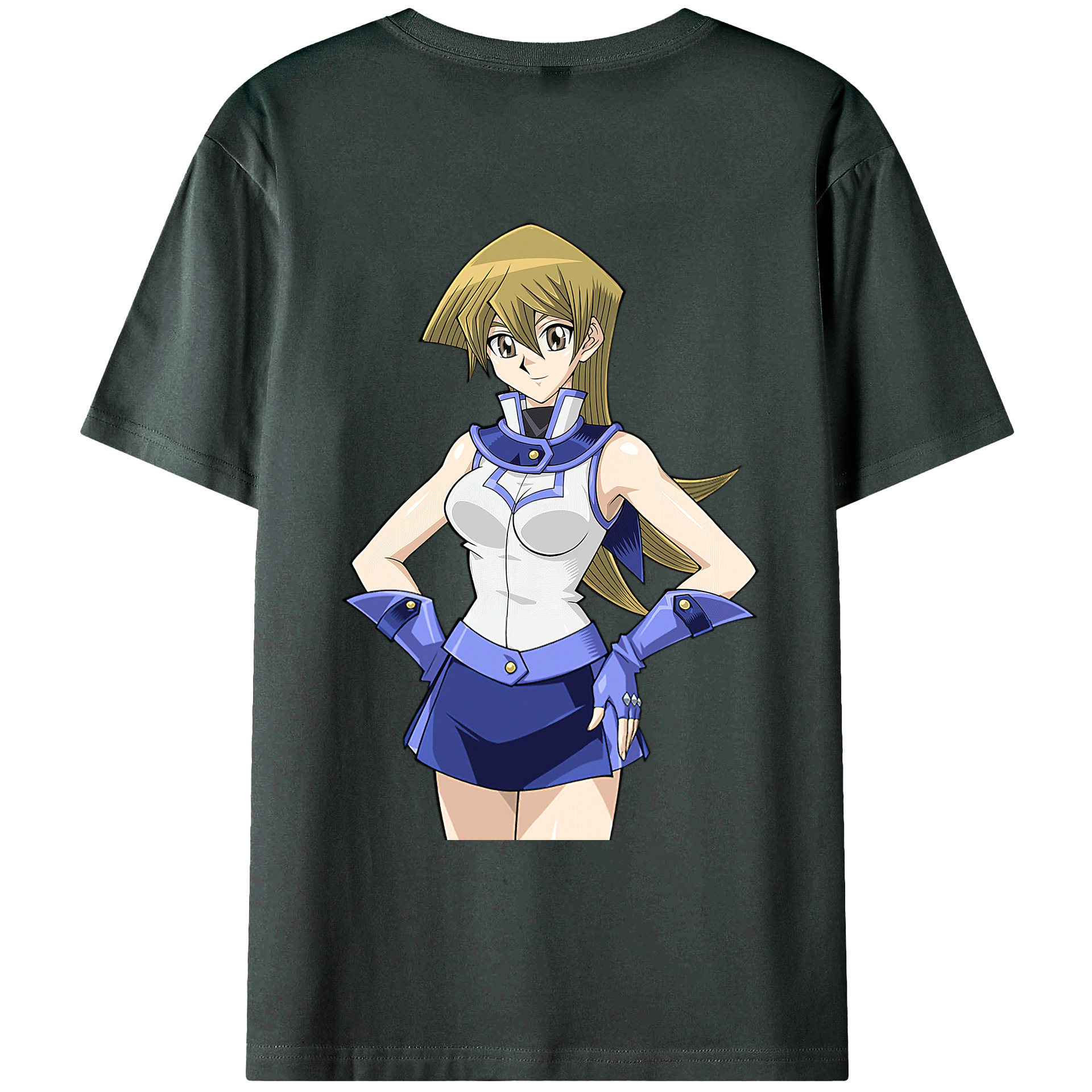 （画像用） 遊☆戯☆王 Yu-Gi-Oh! 綿100％ メンズ半袖Tシャツ（バックプリント） 通気性
